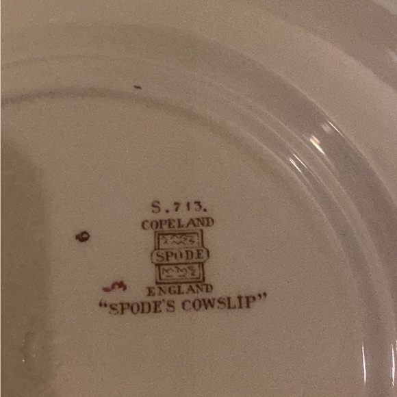 Copeland salad plates lot of 4 Beautiful salad plates no chips awesome colors - Picture 4 of 5